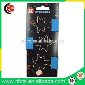 Blue Star Middle Binder Clip