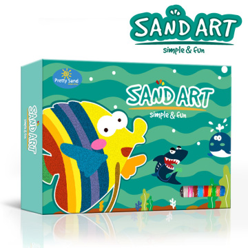 Lovely sand art painting educational toys for kids