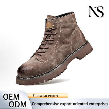 Men's Vintage Suede Martin Boots