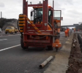 Máquina de empilhar de guardrail de estrada multifuncional