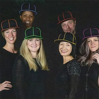 New Era Shiny Color Light-Up Snapback Baseball Cap