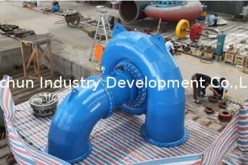Horizontal Francis Hydro Turbine For Hydraulic Power Station, Inward Flow Hydro Electric Turbine