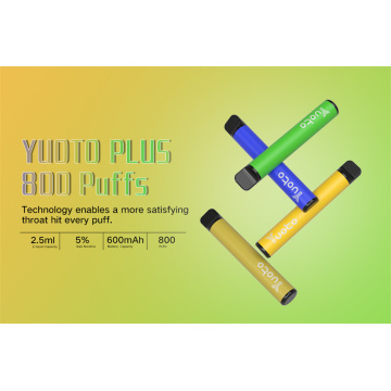 YUOTO plus 800 PUFFS Disposable E-cigarettes Device