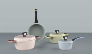 healthy mental non stick coating induction bottom
