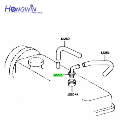 PCV Valve Fit for Honda Civic/Accord/City/Odyssey/Prelude/Passport 96-99 and Isuzu Amigo/Axiom/Oasis/Rodeo/Stylus/Trooper 1220411040