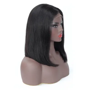 Cheap Straight Short Bob Wig Natural Human Hair Hd Full Transparent Lace Front Wig Raw Indian Virgin Human Hair Lace Frontal Wig