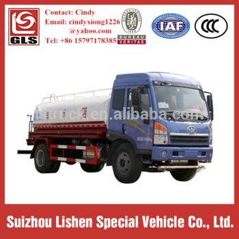 10-15cbm 4X2 FAW Water Bowser Truck