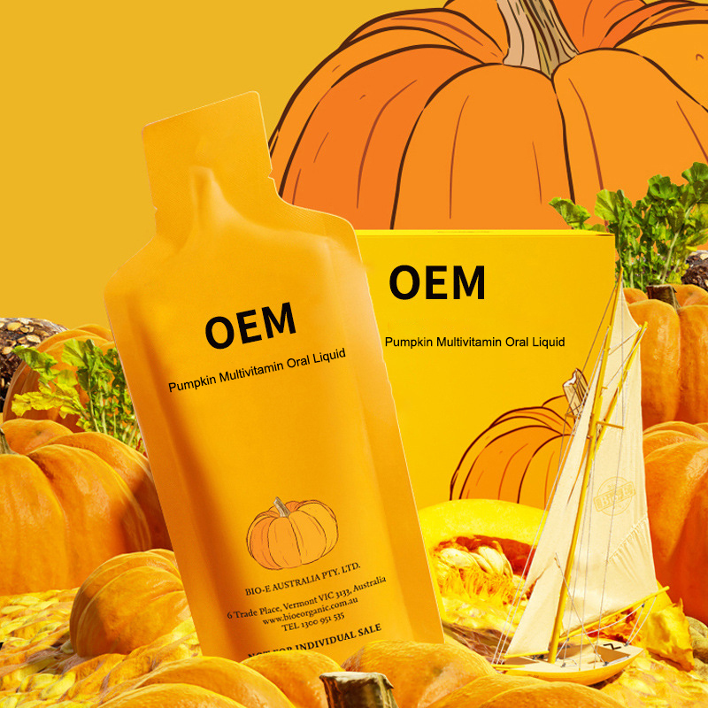 OEM/ODM Healthcare Supplement Pumpkin Vitamin Supplement Immune Support Pumpkin Multivitamin Oral Liquid