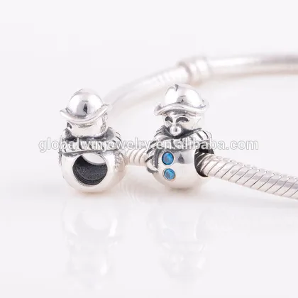 925 Silver Charm Snowman Charm Festival Charm