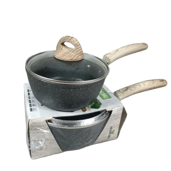 Milk Pot Glass Kitchen Casserole Non Stick Cookware Set