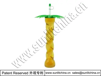 yard cup & plastic yard cup with straw