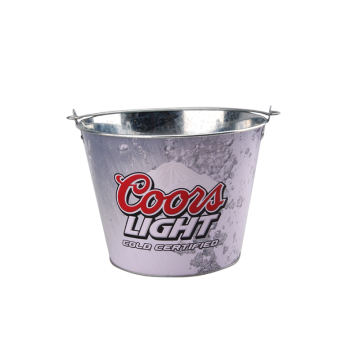 ice beer bucket with changing color logo for bar