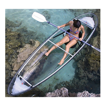 Clear Bottom Double Seat Kayak Canoe