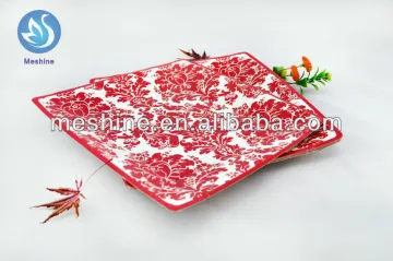 9" colorful paper plate