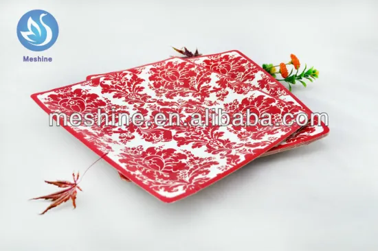 9" colorful paper plate