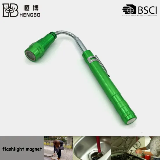 flashlight magnet with pick up tool