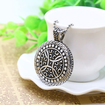 Stainless steel black plate pendant