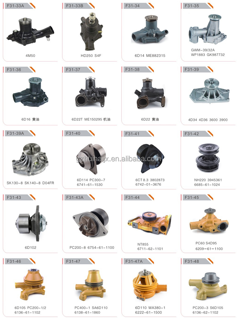 Volvo Excavator Coolant Pump Water Pump Voe 20726092 For D4d D6d Ec290 ...