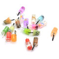 Mixture 3D Fruit Juice Bottle Design Charms 3D Boba Milk Tea Resin Pendants Earring Charm Fashion Jewelry Accessories