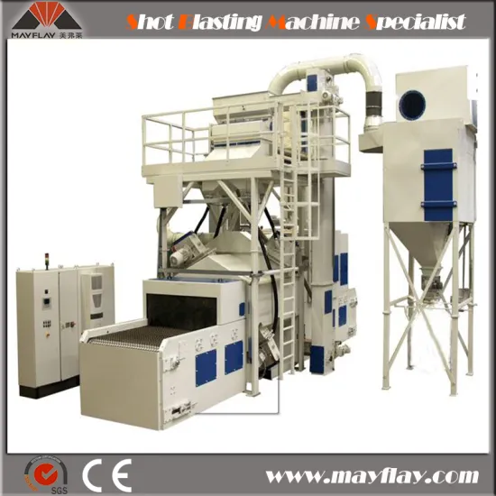 Steel Plate Surface Treatment Shot Blasting Machine Together With Painting And Drying Process
