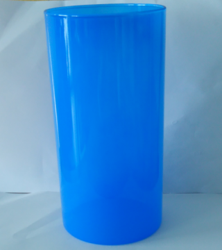 Color Glass Cylinder Storage Container