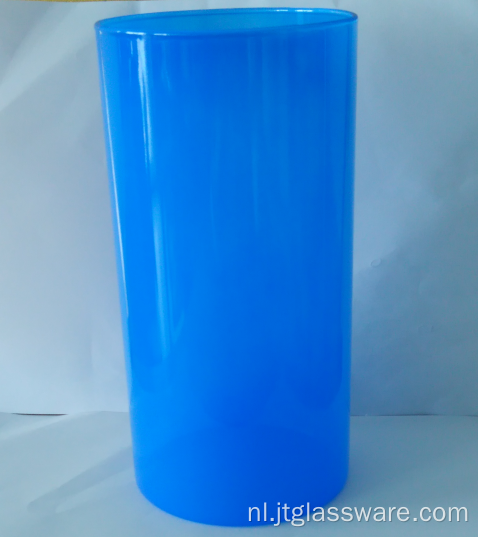 Cilinder Color Storage Jar met bamboe deksel