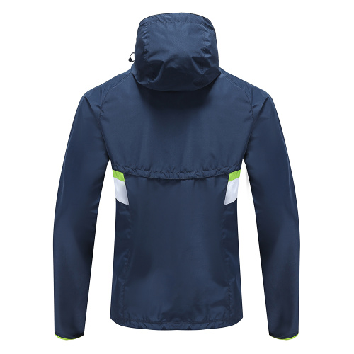 Herr Rugby Wear Zip Up Hoodies Grön