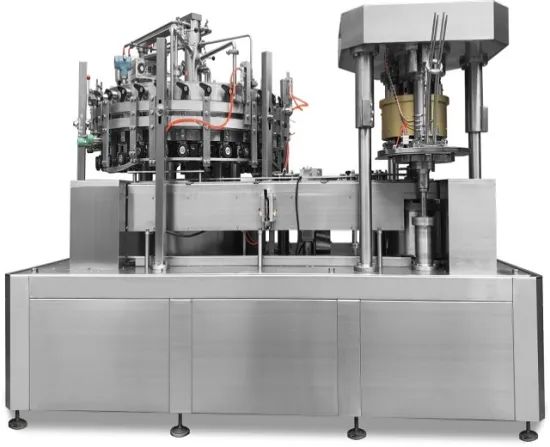 beer gas-containing beverage can filling filler and seamer machine