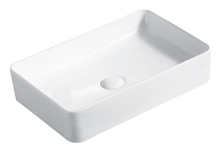 White Porcelain Ceramic Lavatory Art Basin