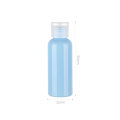 wholesale 30ml 50ml 60ml 100ml colors plastic empty pet flat bottles for soap liquid lotions with screw lid