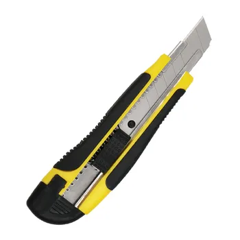 18mm Blade Plastic Cutter Knife OEM Support With Lockable Rotary Pusher
