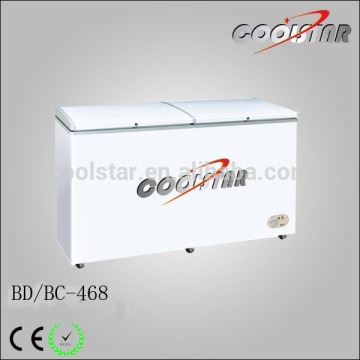 Supermarket double folding door quick freezer