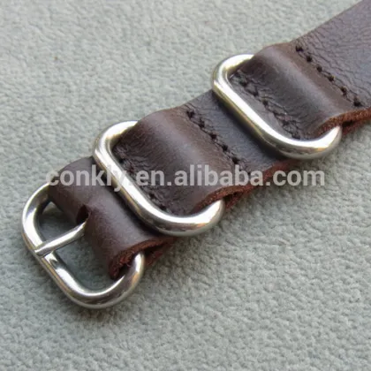 leather ZULU watch straps, genuine leather straps, Retro style ZULU watch bands