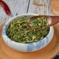 Cilantro y cilantro gránulos picados especias