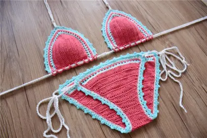 Wholesale Fashion Women Crochet Bikinis Handmade Women Bikini Swimwear