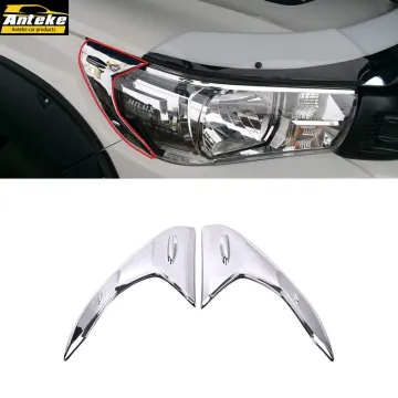 OEM Car ABS Carbon Fiber Chrome Exterior Accessories for Toyota Hilux Headlight Eyebrow