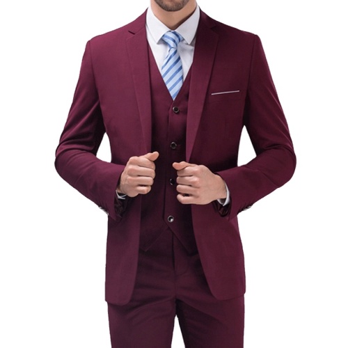 Elegant Slim Fit Wedding Suit Formal Ensemble