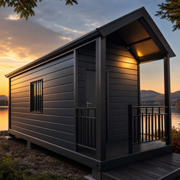 Modular Flat-Pack Container House with Triangular Roof
