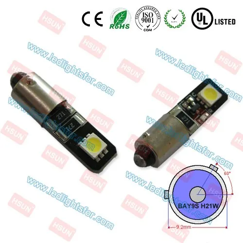 SMD505 canbus led light, auto side light, bay9s car bulbs