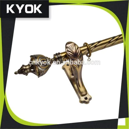 KYOK new designs double curtain rods factory & curtain rod accessory for roman curtain
