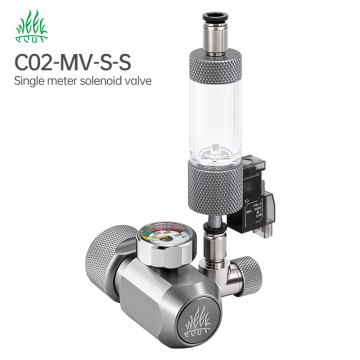 MUFAN Aquarium CO2 Regulator with Bubble Counter and Solenoid Valve