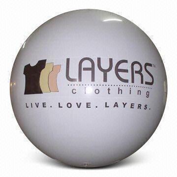 Inflatable Beach Ball, Made of PVC, Customized Shapes and Sizes are Accepted