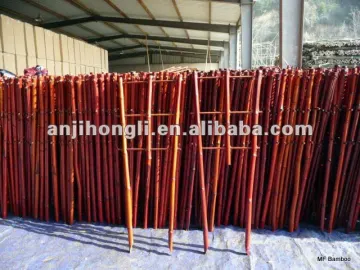 Dyed Red Bamboo Cane Pergola