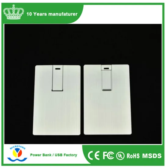 Promotional metal credit card usb flash drive /card pen drive 3.0