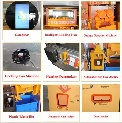 Automatic Intelligent Juice Vending Machine - Fresh Orange Juicer