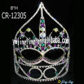 8 Inch Round Party Mask Crown Queen