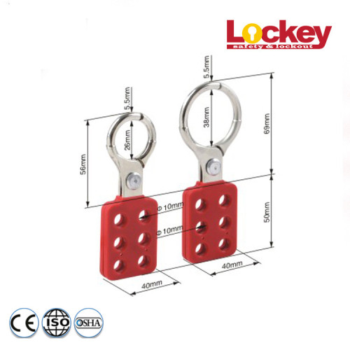 Aluminum Group Lockout Hasp dengan 1 &quot;dan 1.5&quot; Shackle