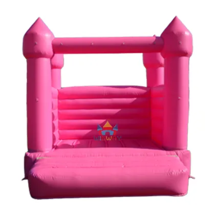White Inflatable Bouncy Castle - Affordable Jumping Castle for Weddings