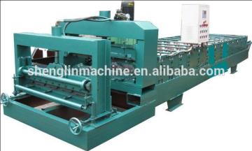 Macedonia trapezoid 35 panel roll forming line/ corrugated roof and wall forming machine