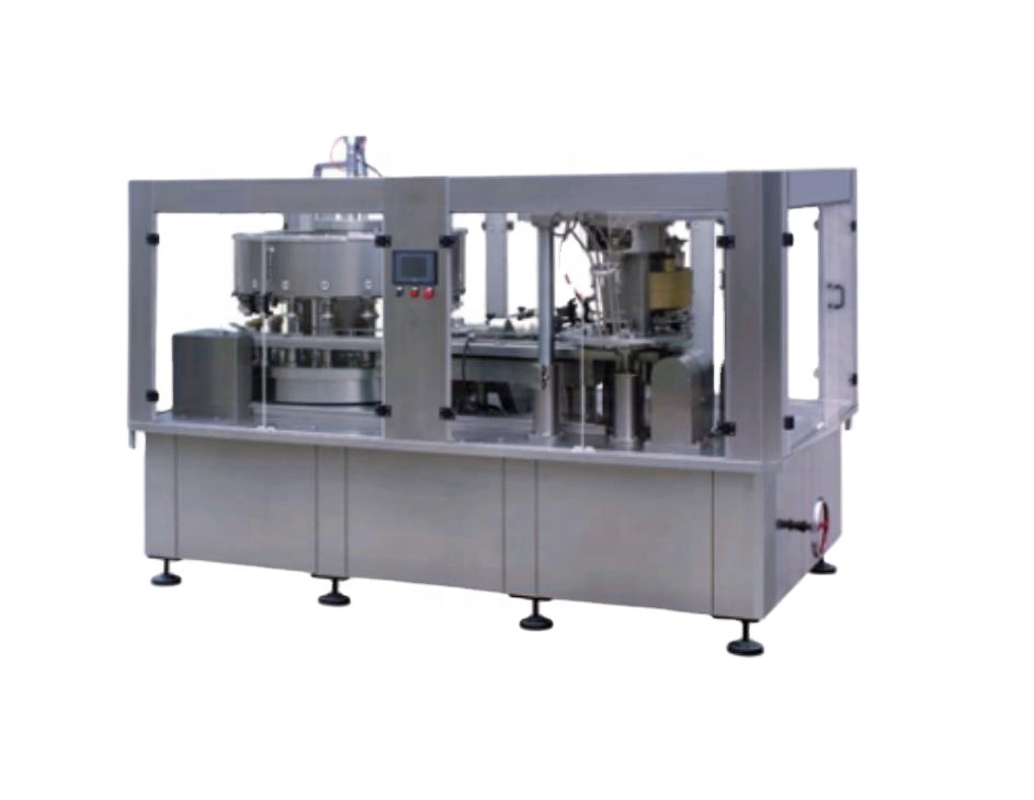 Aluminum can tin can filling and seaming machine for beverage filling and seaming